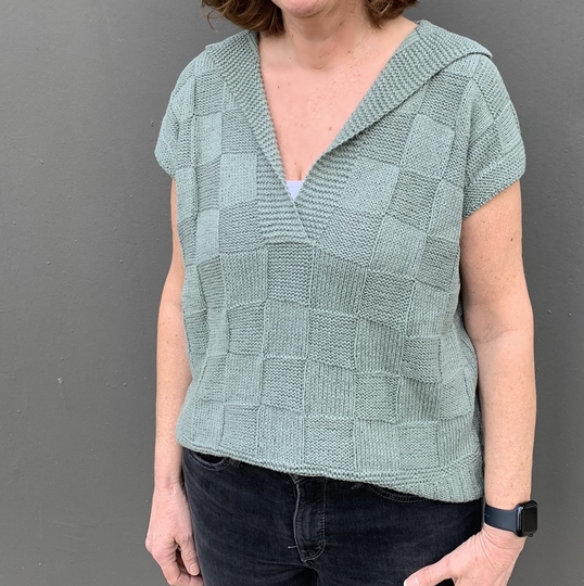 Strickanleitung Pullover Karo Damenpullover stricken