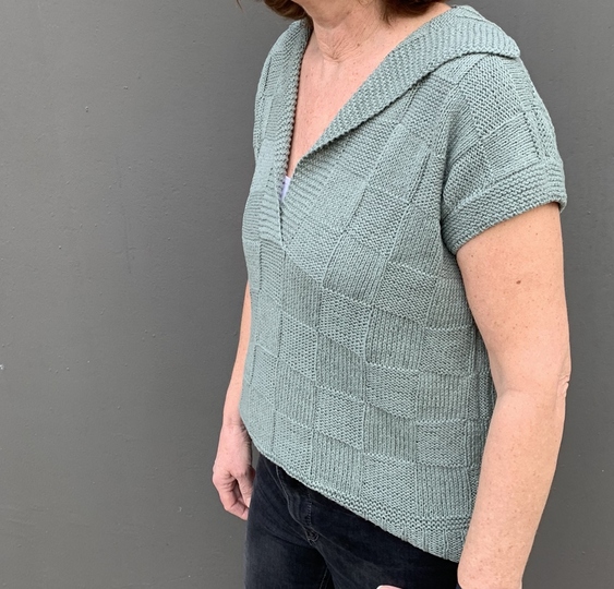 Strickanleitung Pullover Karo Damenpullover stricken