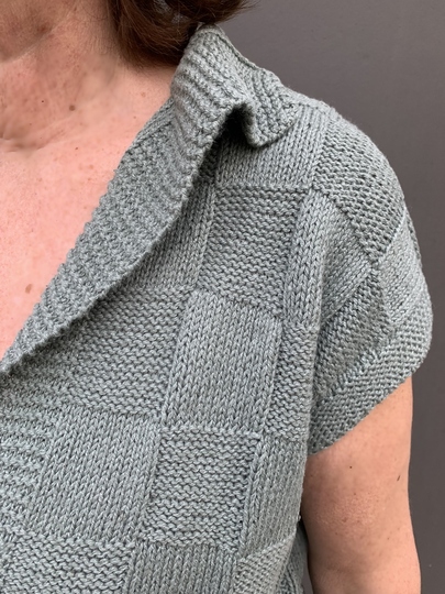 Strickanleitung Pullover Karo Damenpullover stricken