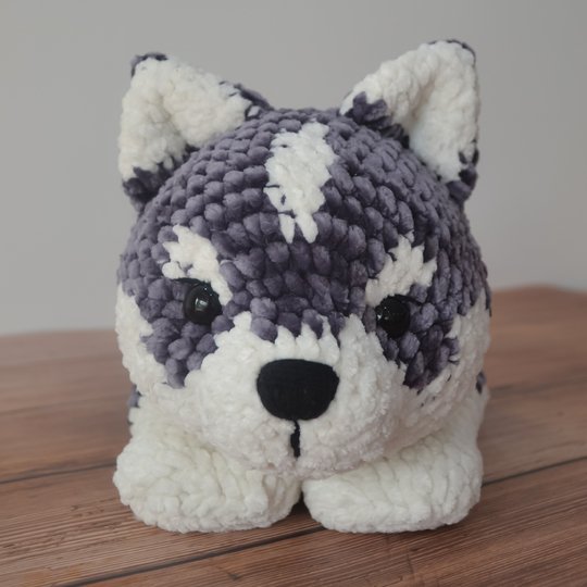 crochet husky puppy - Little Archer