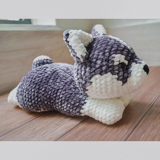 crochet husky puppy - Little Archer