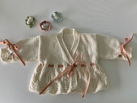 Strickanleitung für Wickeljäckchen "Angel"