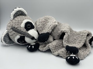 Crochetpattern - Comforter / Lovey Racoon (Toni)