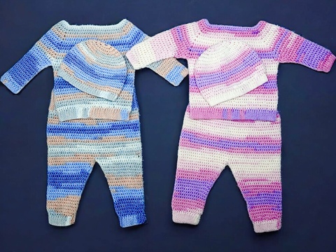 Baby / Kinder Set - Häkelanleitung