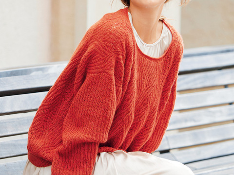 Pulli mit Patentmuster