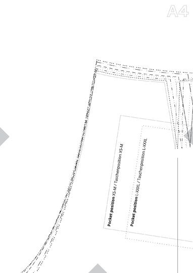 Sewing pattern jeans pants, XS-XXXL, with video tutorial