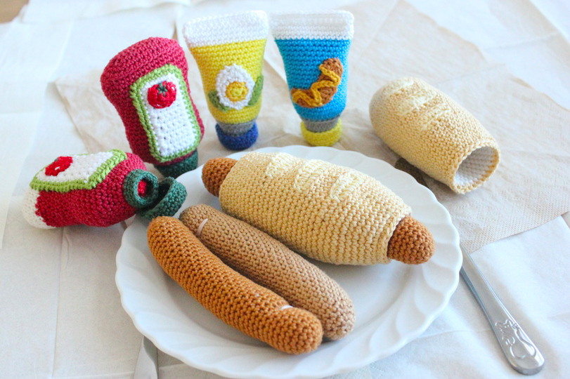 Häkelanleitung "Hot Dog Set"