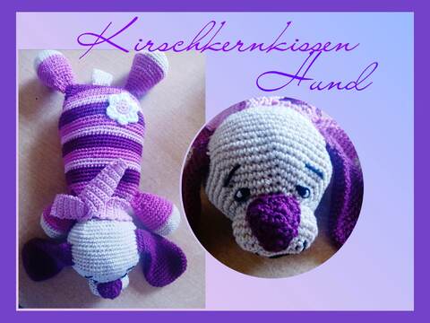 Häkelanleitung / Amigurumi / Kirschkernkissen Hund