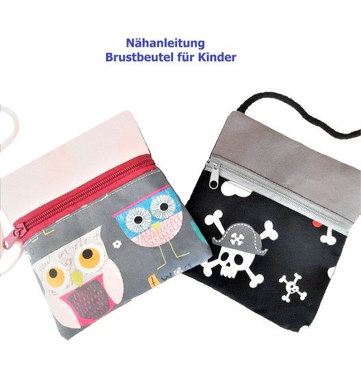 Nähanleitung für einen Kinder-Brustbeutel, ideal für Ausflüge und Reisen