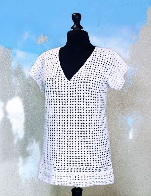 Häkelanleitung Figur-Schmeichler luftige Sommer- Tunika - Bild 2