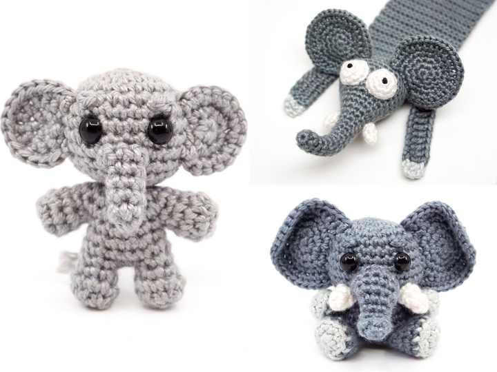 Elephants PDF Crochet Pattern Bundle