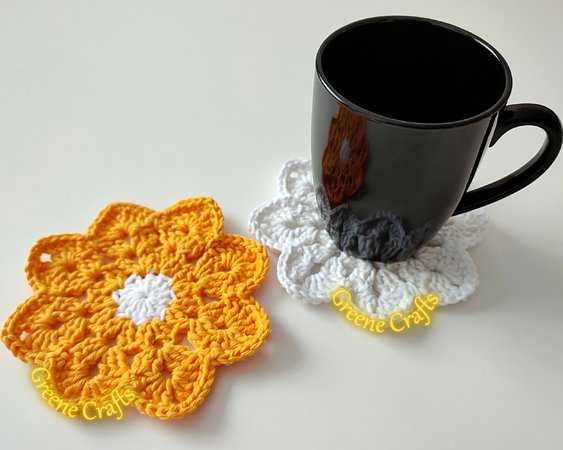 Easy Crochet Coasters from Daisy Cottage Designs