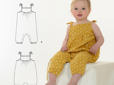 Baby Romper NELE 2-in-1 PDF Sewing Pattern 0m–4y