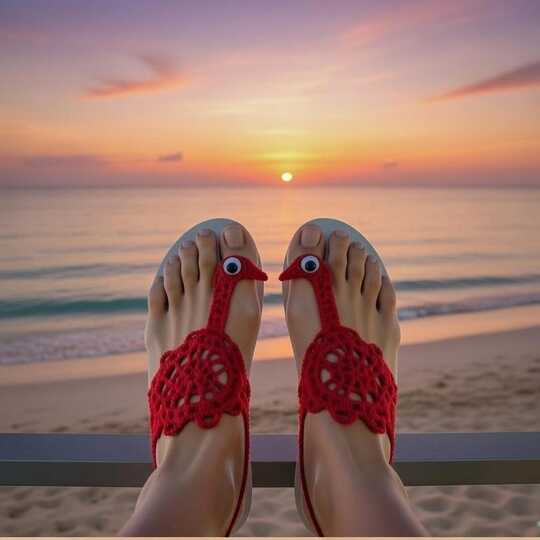 Crochet Duck Barefoot Sandal Pattern PDF + Video Tutorial – nontycrochet