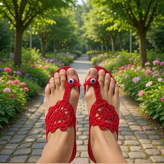 Crochet Duck Barefoot Sandal Pattern PDF + Video Tutorial – nontycrochet