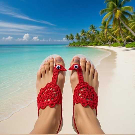 Häkelanleitung Enten-Barefoot-Sandalen PDF + Video-Tutorial – nontycrochet