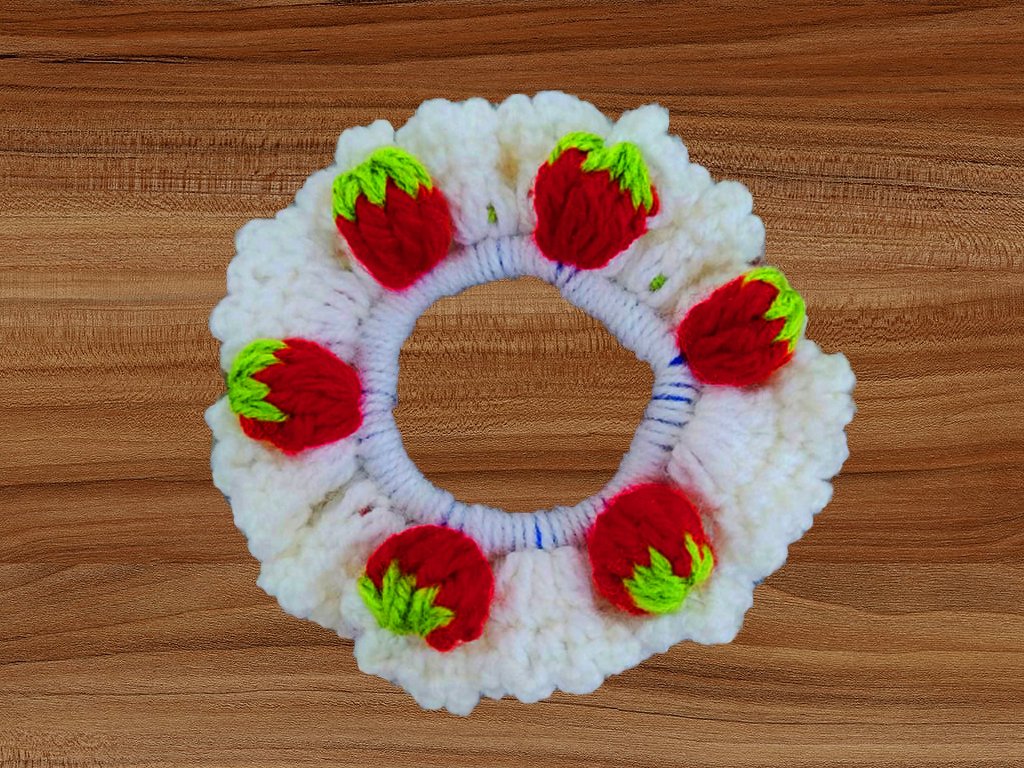 A Crochet Hair Scrunchie PDF pattern - Image 6