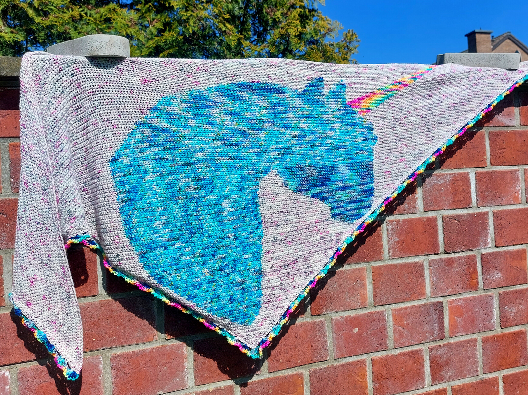 Crochet Pattern Triangular Scarf "Be a Unicorn" - Image 3