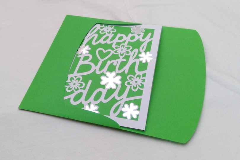 Birthday Karte B6 Plotterdatei SVG DXF