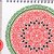 Mandala Watermelon pink green print. Summer tropical fruits cut files svg