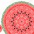 Watermelon Mandala red green print. Summer tropical fruit cut files svg png