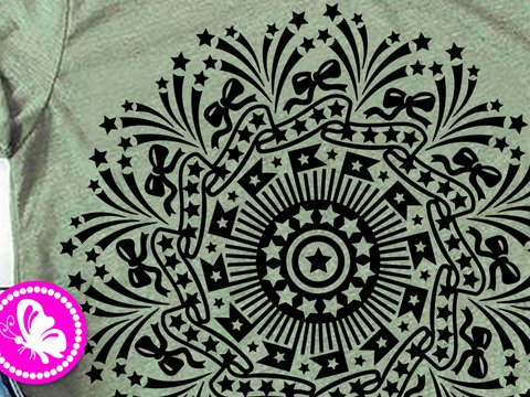 Independence day decor. Mandala cut file svg png. American flag Wall art