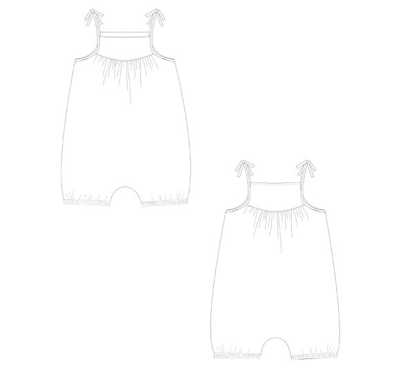 Baby-Overall Schnittmuster NELE 2-in-1 – PDF 50/56–98/104
