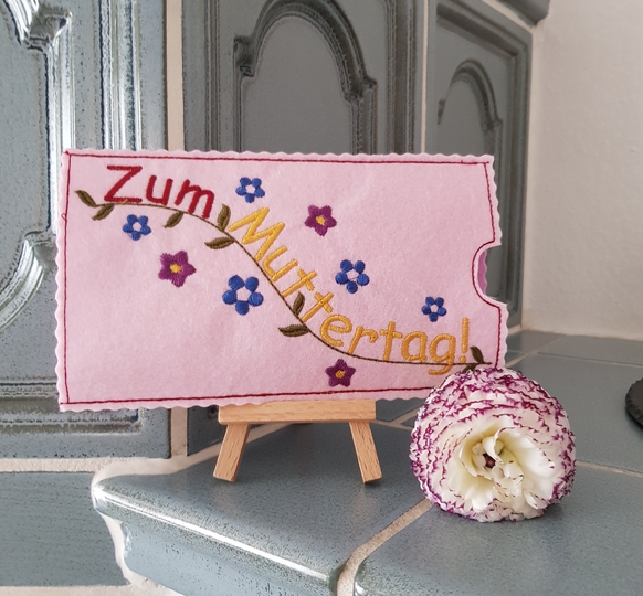 Stickdatei Schokohülle Muttertag SET Mama Mutti