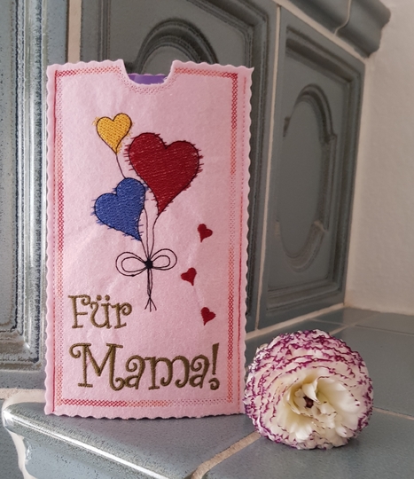 Stickdatei Schokohülle Muttertag SET Mama Mutti