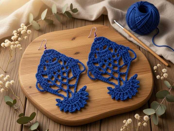 Crochet Fish Earrings PDF + Video Tutorial in English Only