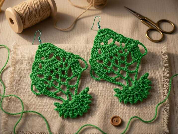 Crochet Fish Earrings PDF + Video Tutorial in English Only