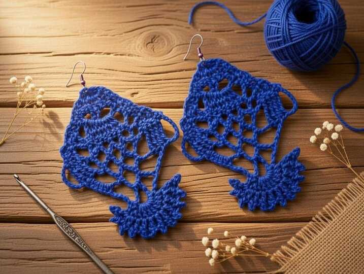 Crochet Fish Earrings PDF + Video Tutorial in English Only