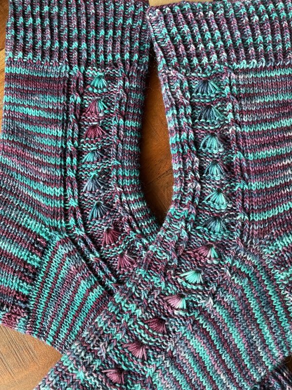 Fächerband-Socken mit Käppchenferse - Bild 2