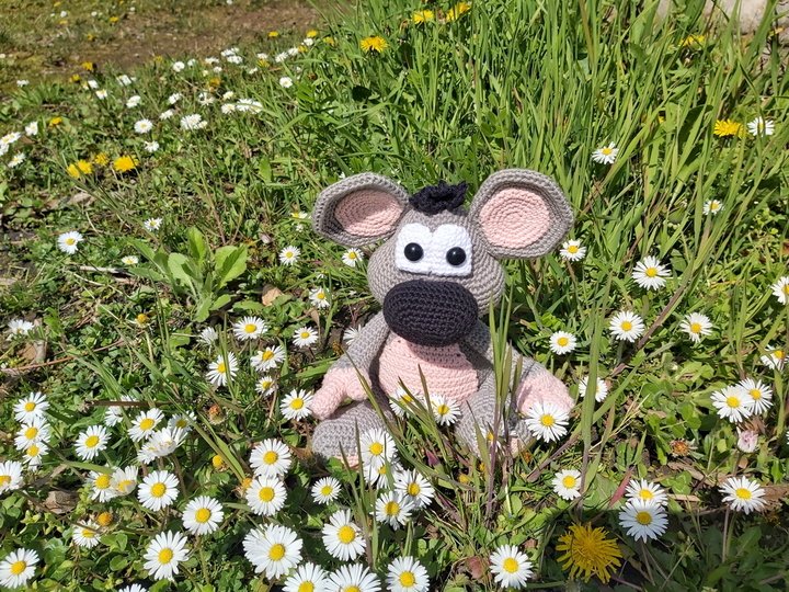 Die kleine Maus - Häkelanleitung