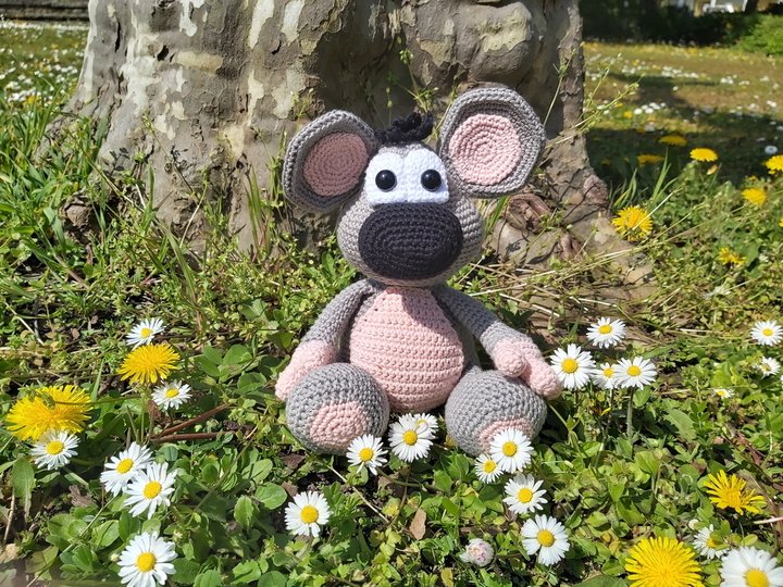 Die kleine Maus - Häkelanleitung