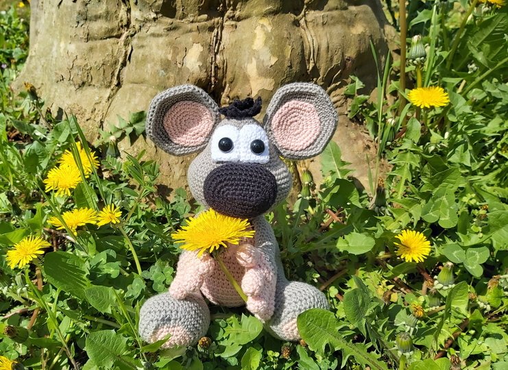 Die kleine Maus - Häkelanleitung