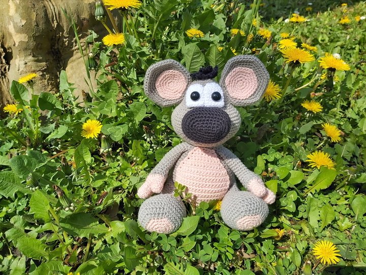 Die kleine Maus - Häkelanleitung