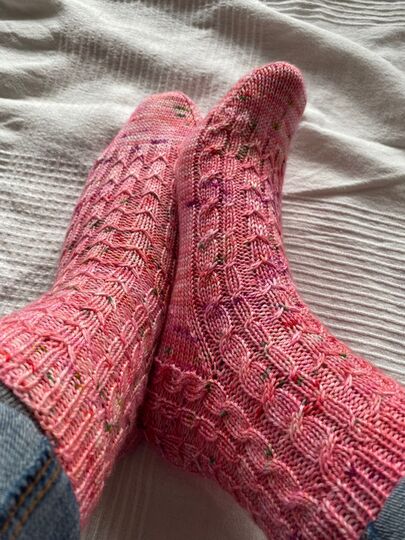 Socks "Spring Dancer Socks" Knitting Pattern