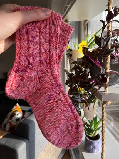 Socks "Spring Dancer Socks" Knitting Pattern