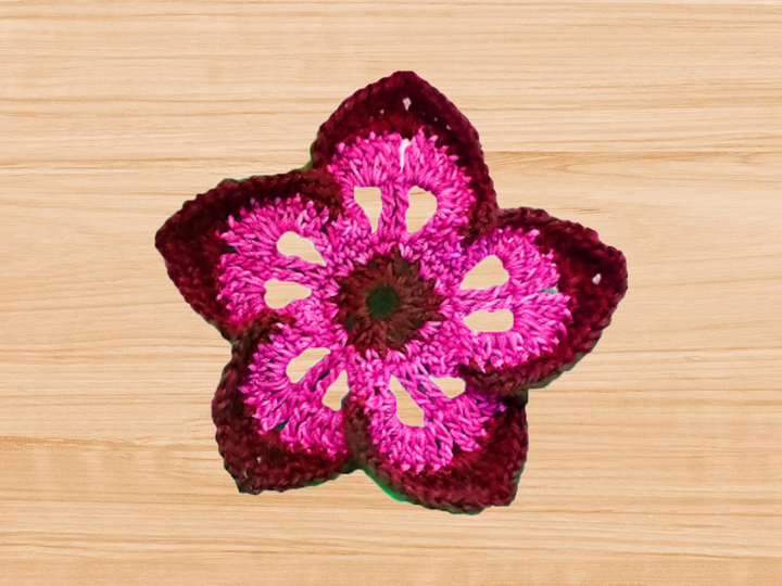 3D Crochet Flower PDF Pattern
