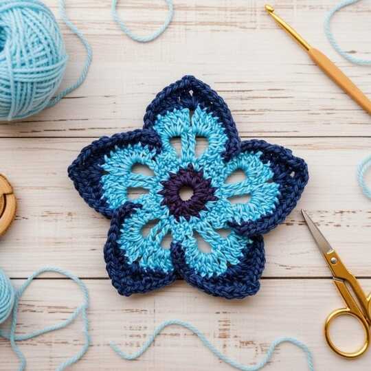 3D Crochet Rose Brooch PDF + Video (English) – nontycrochet