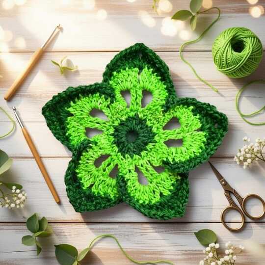 3D Crochet Rose Brooch PDF + Video (English) – nontycrochet