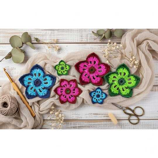 3D Häkelrose Brosche PDF + Video (Englisch) – nontycrochet