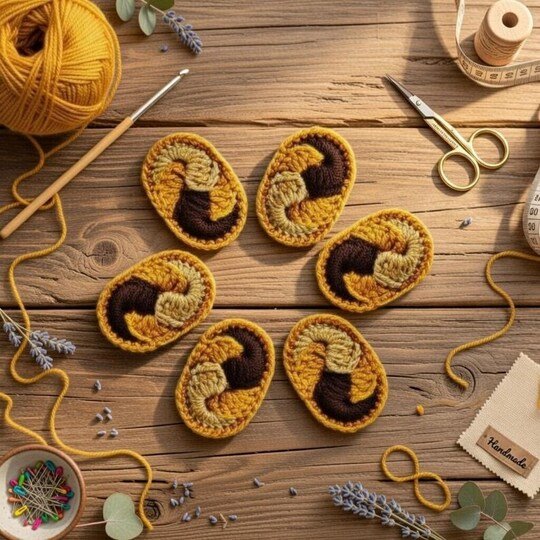 Häkel Haarspange PDF + Video (Englisch) – nontycrochet