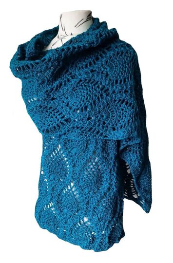 Häkelanleitung Ananasschal