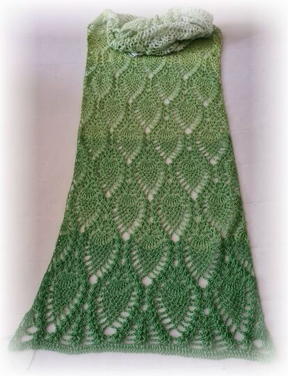 Häkelanleitung Ananasschal