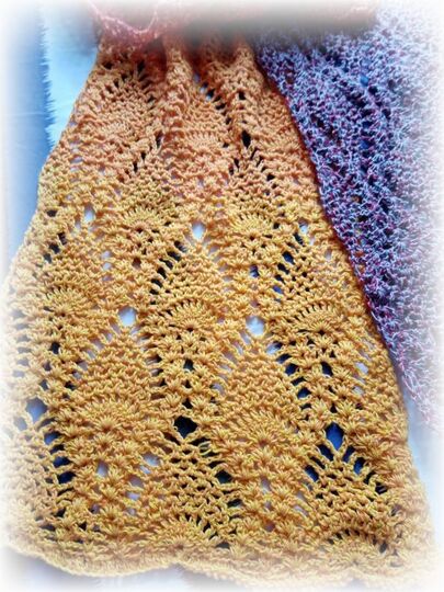 Häkelanleitung Ananasschal