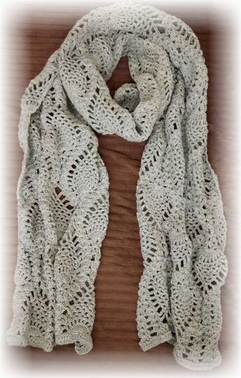 Häkelanleitung Ananasschal