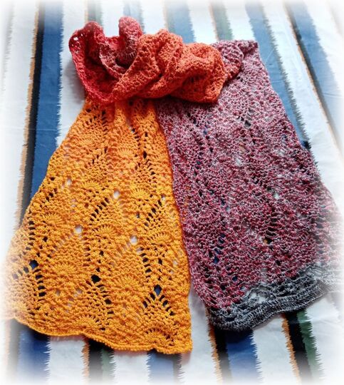 Häkelanleitung Ananasschal