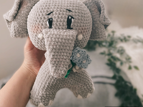 Häkelanleitung I Geegeefant I Baby Elefant I PDF deutsch